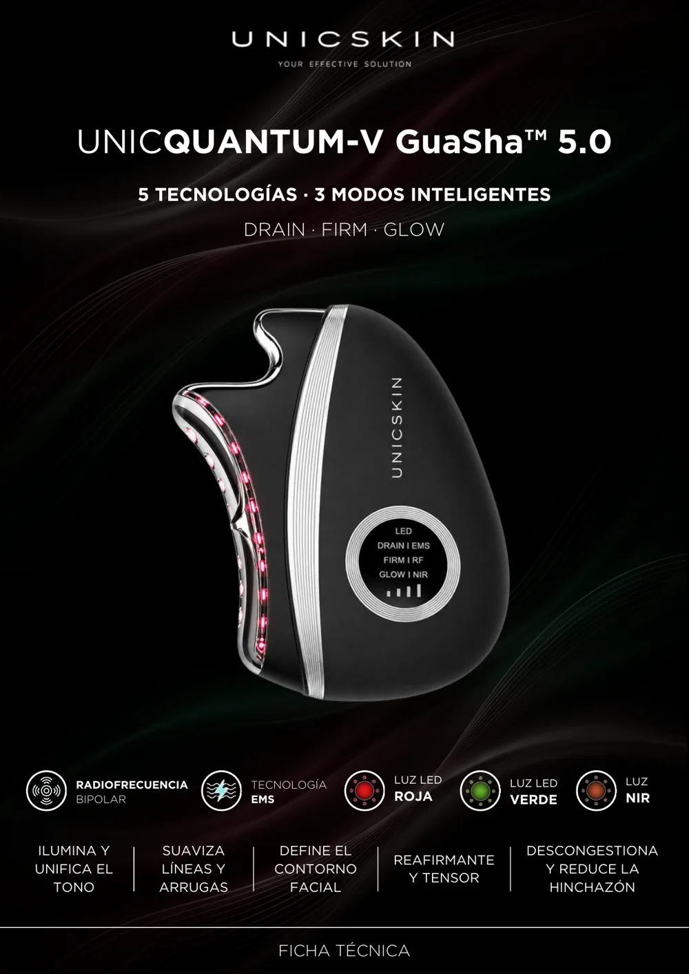 UNICQUANTUM-V GuaSha 5.0 de UNICSKIN, detalle 1